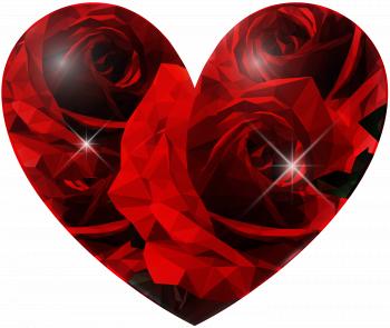 Rose Heart PNG Clip Art Image | Gallery Yopriceville - High-Quality ...