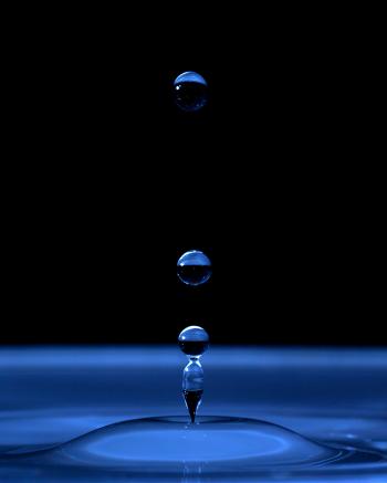 Round Water Droplets