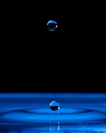 Round Water Droplets
