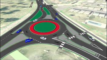 Roundabout Traffic Animation, County Road 17 & 15, Winona Minnesota ...