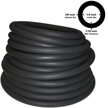 Amazon.com : 3/8in OD 1/4in ID BLACK Latex Rubber Tubing ONE ...