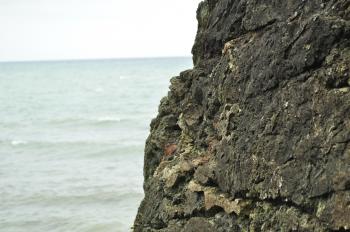 Rugged sea rocks