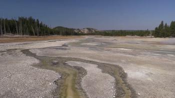 Mountain Yellowstone National Park Fall Hot Water Running Thermal ...