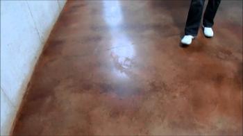 Stained Concrete Basement - YouTube
