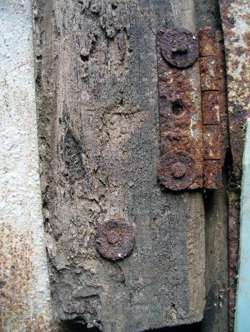 Rusted hinges