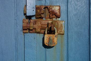 Rusted locks