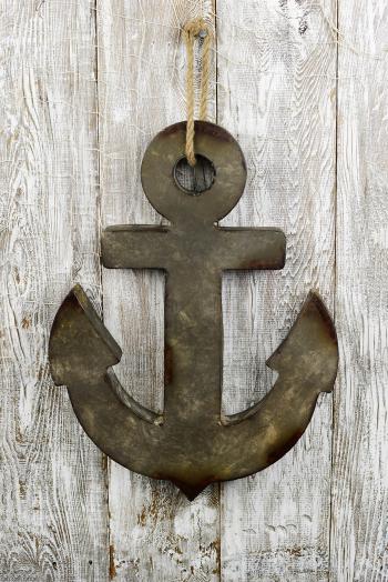 Zinc 24 Inch Anchor with Rope Hanger
