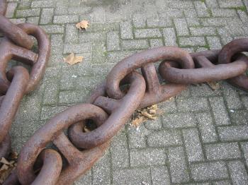 Rusted steel chain
