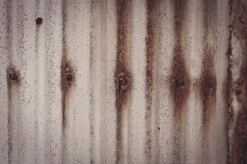 Rusted White Corrugated Metal Texture