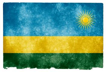 Rwanda Grunge Flag