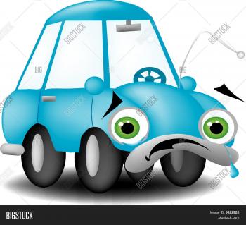 Sad Car Vector & Photo | Bigstock