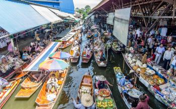 Damnoen Saduak Floating Market in Bangkok - Attraction in Bangkok ...