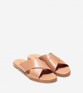 Anica Criss Cross Sandals in Sahara Leather | Cole Haan
