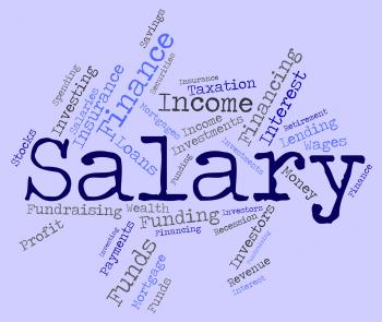 Salary Word Means Wage Pay And Words