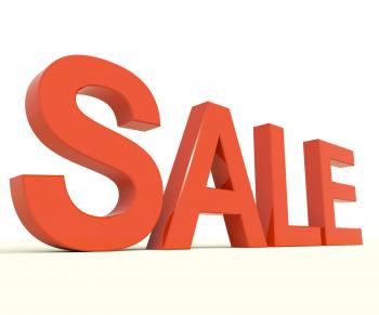 Sale Word As Symbol for Discount And Promotions