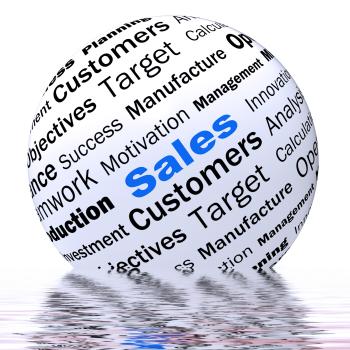 Sales Sphere Definition Displays Price Reduction And Clearances