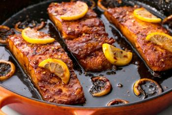 Best Honey Garlic Glazed Salmon Recipe - How to Make Honey Garlic ...