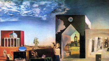 Paintings clouds landscapes desert surrealism salvador dalí artwork ...