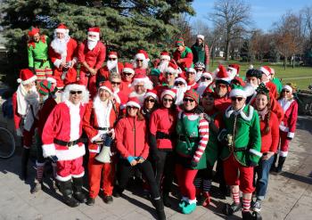 Let the santas ride! | Silent Sports