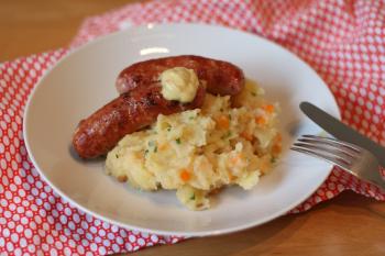 Sausage and Egg on Plate