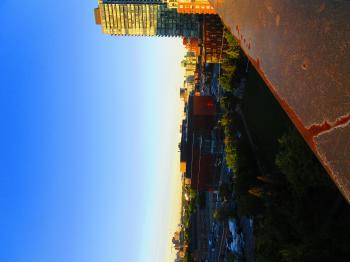 Scanning Toronto's skyline, at dusk B -f