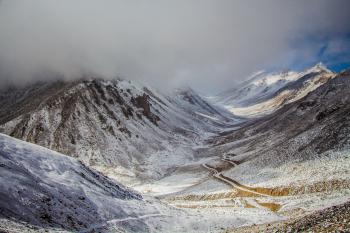 Scenic Photography of Snowy Mountains