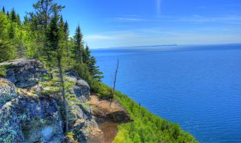 Scenic view from the Balcony at Sleeping Giant Provincial Park ...