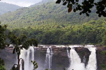 Scenic View of Waterfall