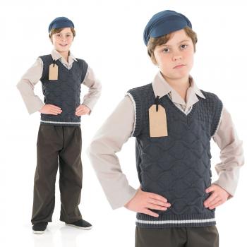 Childrens School Boy Fancy Dress Outfit World War Child 1940S 6-12 ...