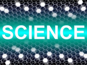 Science Word Shows Scientist Biology And Chemist