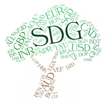 Sdg Currency Means Foreign Exchange And Coinage