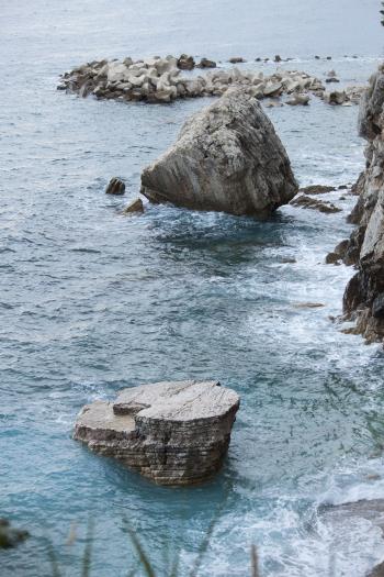 Sea cliff rocks