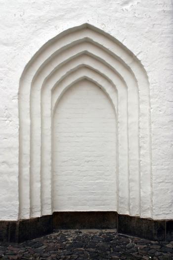 Sealed church door