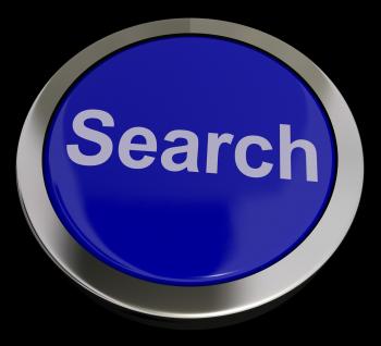 Search Button Showing Internet Access And Online Research