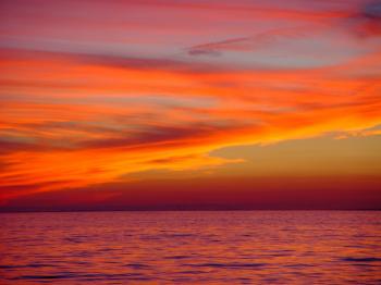 Seascape Sunset Free Stock Photo - Public Domain Pictures