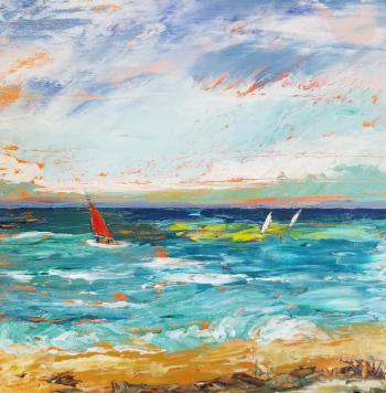 Nancy Boyle seascape-acrylic painting « WaylandeNews
