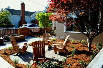 Petaluma Project Front Yard Paver Seating Area Dsc Custom ...