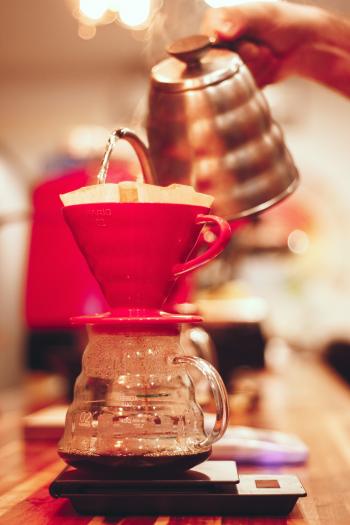 Selective Focus Photography of Coffee Maker