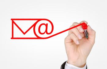 Sending E-mail Concept - Email and Newsletters Campaign