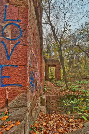 Seneca Mill Love Ruins - HDR