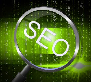 Seo Magnifier Shows Searches Website And Optimize