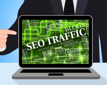Seo Traffic Represents Internet Pc And Visitors