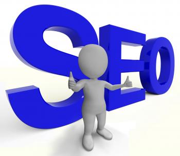 Seo Word Represents Internet Optimization And Promotion