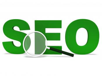 Seo Word Shows Search Engine Optimization Websites Online