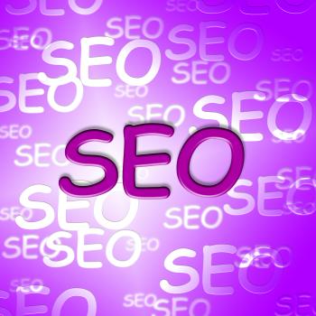 Seo Words Indicates Search Engines And Development