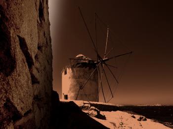 Sepia windmills wallpaper | AllWallpaper.in #12882 | PC | en