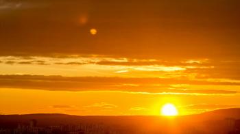 Setting sun over Bratislava, European city Stock Video Footage ...