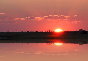 Setting Sun Reflected Free Stock Photo - Public Domain Pictures