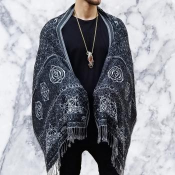 V2 DIVINITY // Slate // Ultra-Soft Festival Shawl - Rage Nation Apparel