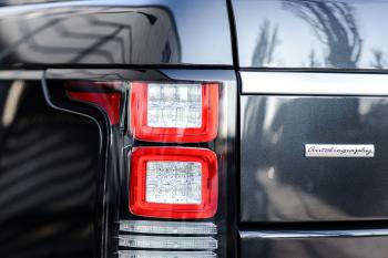 Shiny Black Range Rover
